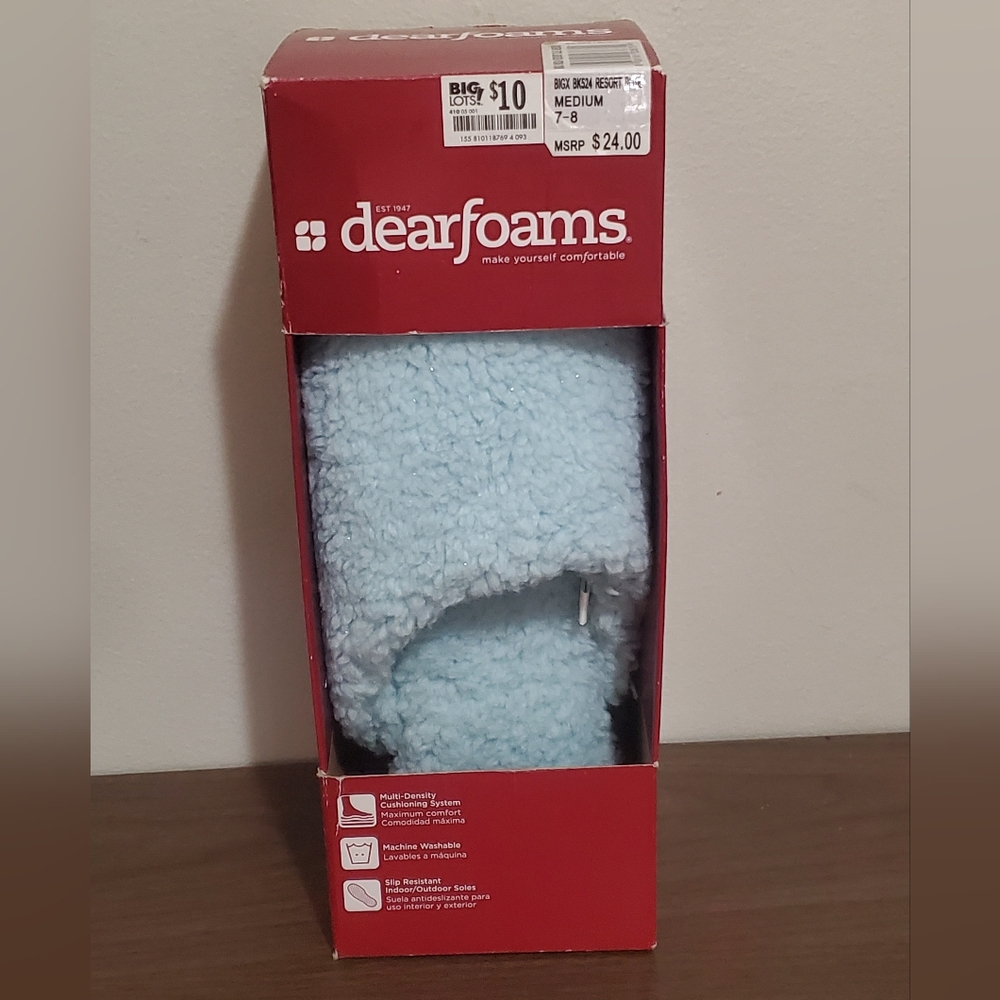 "NWT" DearFoams | Faux Fur Slippers
